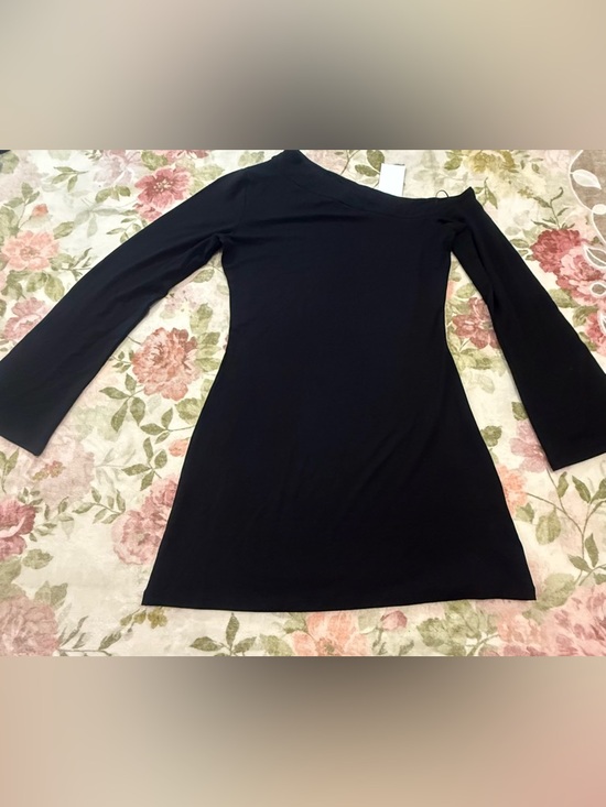 Reformation NEW Willow Knit Black Mini Dress - Picture 6 of 11